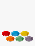 Le Creuset stoneware pasta bowls rainbow set of 6 22cm, UK version