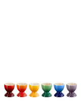 John Lewis Le Creuset Stoneware Egg Cup Set of 6 Rainbow- Buy online at McGrocer
