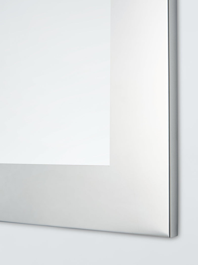 John Lewis Prism rectangular bathroom mirror with silvered border, UK version