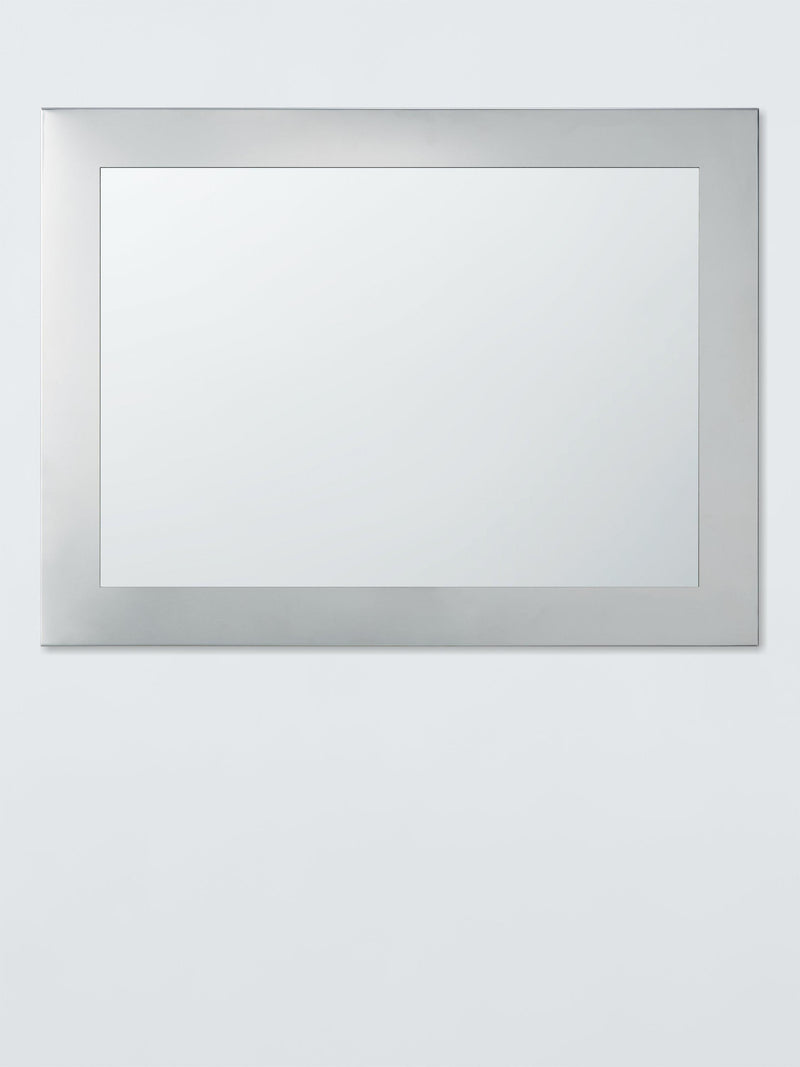John Lewis Prism rectangular bathroom mirror with silvered border, UK version