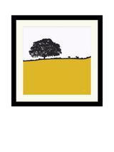 John Lewis John Lewis Jacky Al-Samarraie 'Avoca - Ireland' Framed Print, 54.5 x 54.5cm, Yellow- Buy online at McGrocer