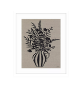 John Lewis John Lewis Jan Jay 'Foxgloves' Framed Print & Mount, Black/Brown, 63.5 x 53.5cm- Buy online at McGrocer