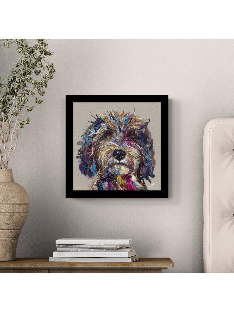 John Lewis framed print Cockapoo 33.5x33.5cm (British brand)