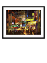 John Lewis John Lewis Tithi Luadthong 'Neon Dreams' Framed Art Print, 83.5 x 63.5cm, Multi- Buy online at McGrocer