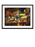 John Lewis Neon Dreams framed print 83.5x63.5cm, imported from the UK