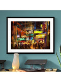 John Lewis Neon Dreams framed print 83.5x63.5cm, imported from the UK