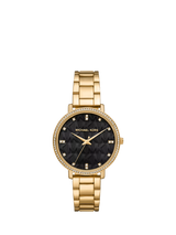 John Lewis Michael Kors Pyper Women's Gold-Tone Stainless Steel Cubic Zirconia Watch- Buy online at McGrocer