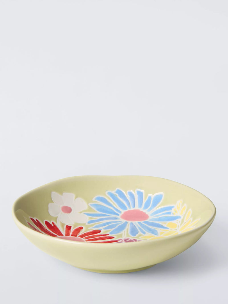 John Lewis Wildflowers stoneware trinket dish 12cm - British product