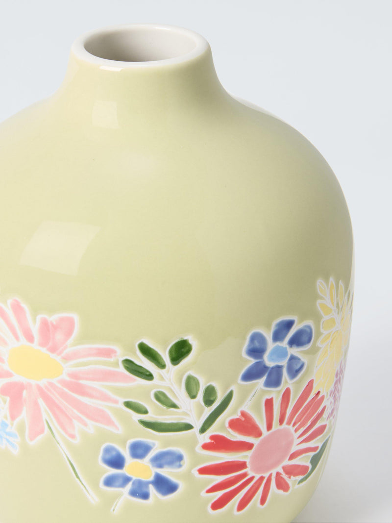 John Lewis wildflowers stoneware vase 16.5cm (British brand)