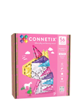 Connetix glitter unicorn tiles 56-piece construction set, imported from the UK