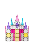 Connetix glitter unicorn tiles 56-piece construction set, imported from the UK