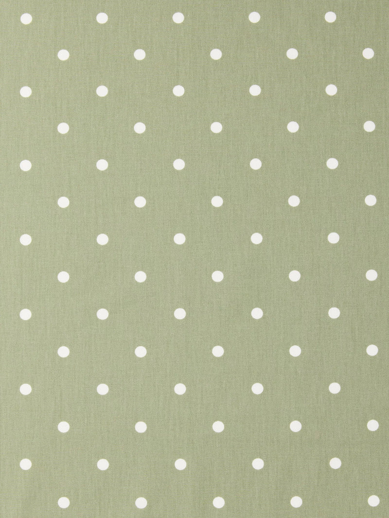 John Lewis oilcloth tablecloth fabric sage dot 130cm, UK version