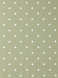 John Lewis oilcloth tablecloth fabric sage dot 130cm, UK version