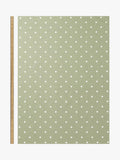 John Lewis oilcloth tablecloth fabric sage dot 130cm, UK version