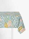 John Lewis Alva oilcloth tablecloth fabric teal 130cm, UK version