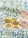 John Lewis Alva oilcloth tablecloth fabric teal 130cm, UK version