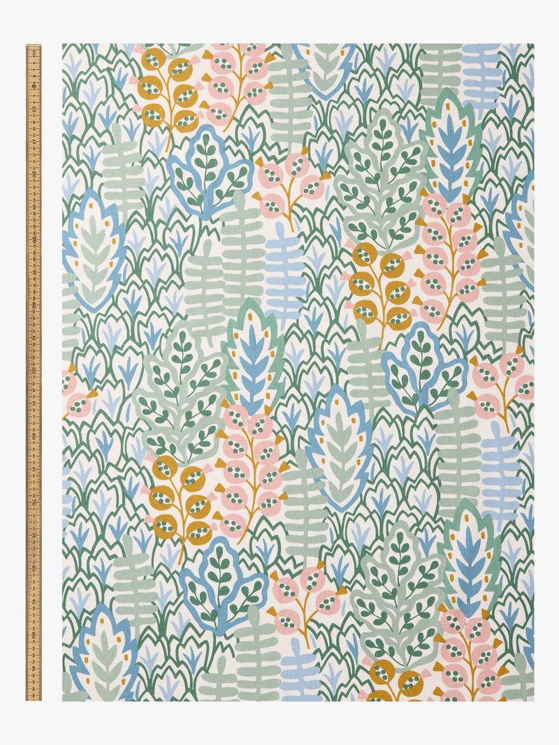 John Lewis Alva oilcloth tablecloth fabric teal 130cm, UK version
