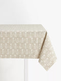 John Lewis Cora oilcloth tablecloth fabric putty, UK version