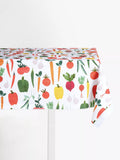 John Lewis oilcloth fabric with vegetable design (British brand)