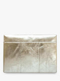 Apatchy London leather laptop sleeve gold 13-14 inch, imported from the UK