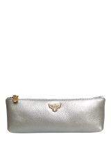 John Lewis Apatchy London Leather Case Silver- Buy online at McGrocer