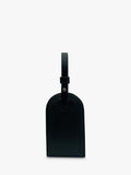 Apatchy London Cavendish black leather luggage tag, imported from the UK