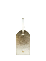 John Lewis Apatchy London Gold Leather Luggage Tag, 12 x 7 cm- Buy online at McGrocer