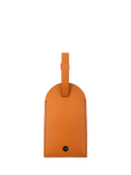 Apatchy London orange leather luggage tag, UK version