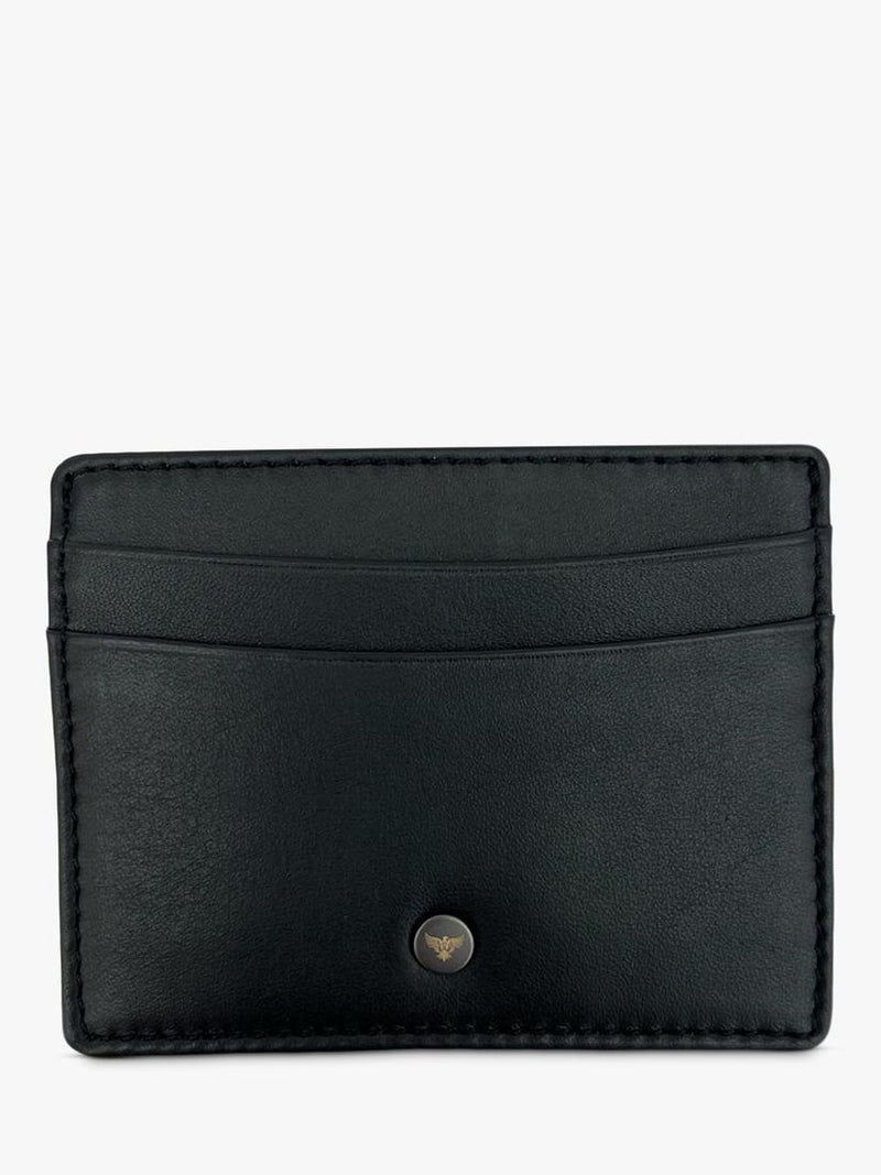 Apatchy London leather keyring and cardholder set black, UK version