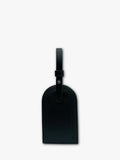 Apatchy leather luggage tag and loop keyring set black - British product