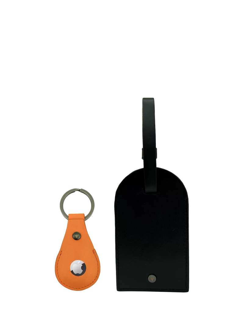 Apatchy London Leather Luggage Tag and AirTag Gift Set