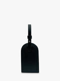 Apatchy London leather luggage tag keyring black orange, UK version