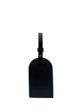 Apatchy London leather luggage tag keyring black orange, UK version