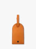 Apatchy London leather luggage tag and keyring gift set in orange, imported from the UK