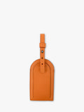 Apatchy London leather luggage tag and keyring gift set in orange, imported from the UK