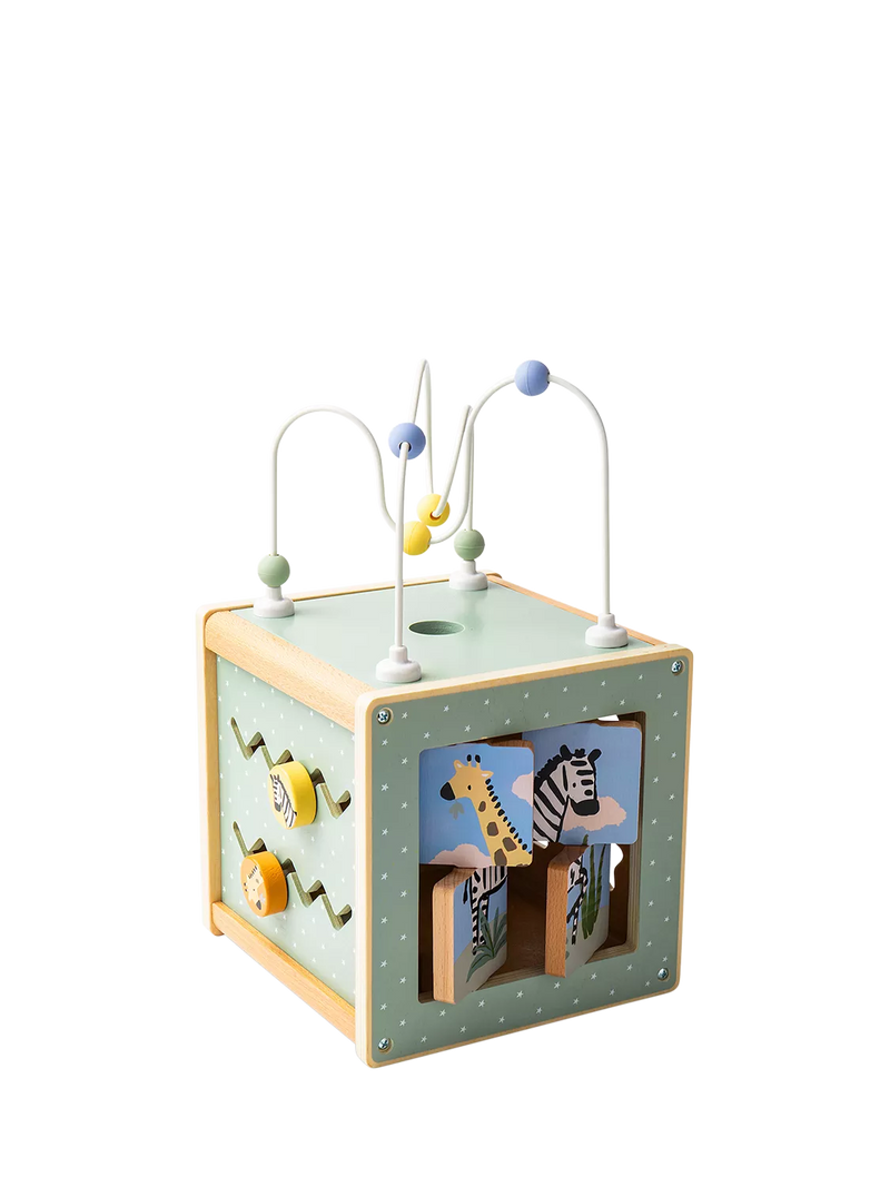 John Lewis Wooden Activity Cube, imported from the UK