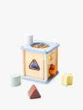 John Lewis wooden shape sorter FSC-certified toy, UK version