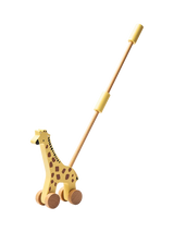 John Lewis John Lewis Wooden Push-Along Giraffe Toy FSC-Certified Pine Birch and Beech Wood- Buy online at McGrocer