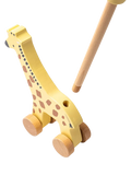 John Lewis wooden push-along giraffe toy FSC-certified - British product