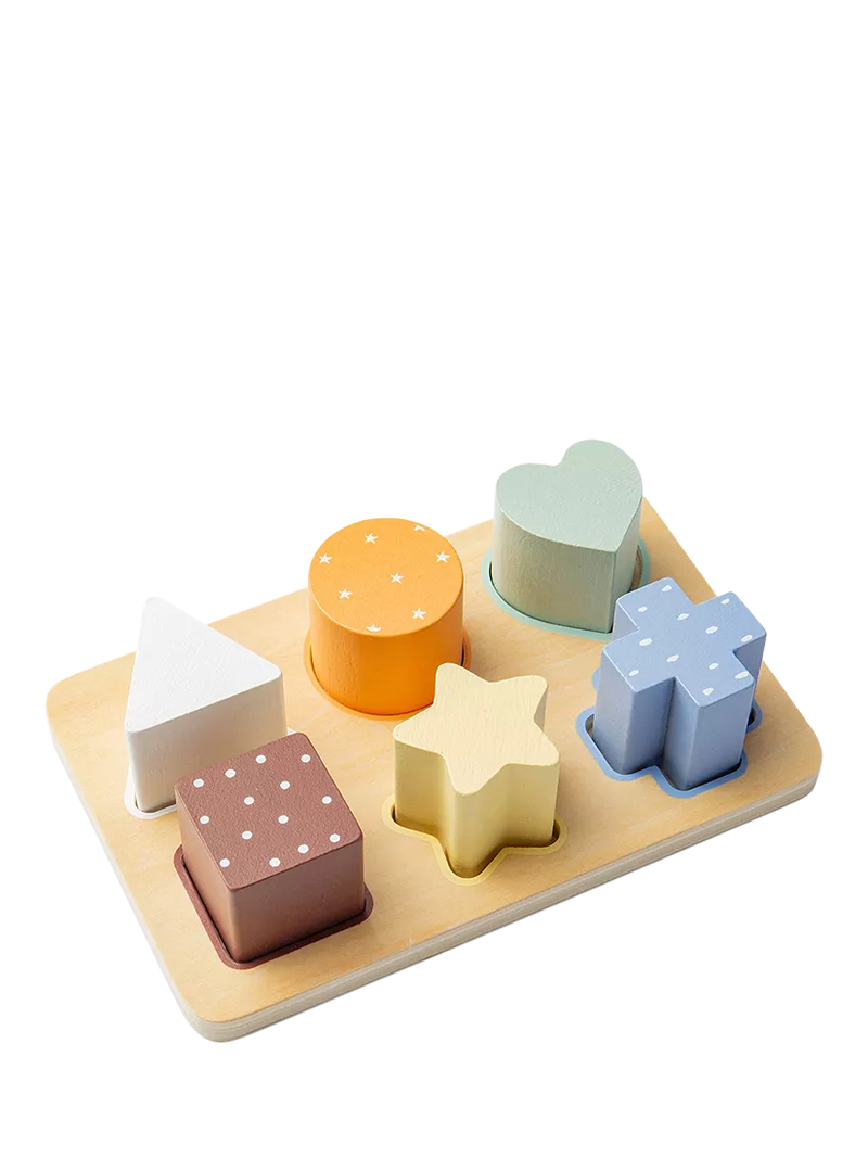 John Lewis wooden shape puzzle FSC-certified - British product