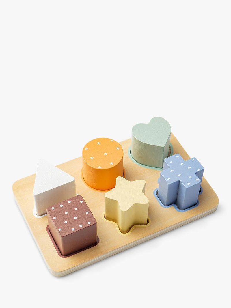 John Lewis wooden shape puzzle FSC-certified - British product