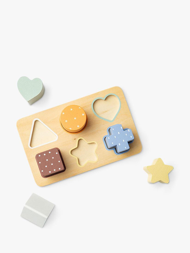 John Lewis wooden shape puzzle FSC-certified - British product