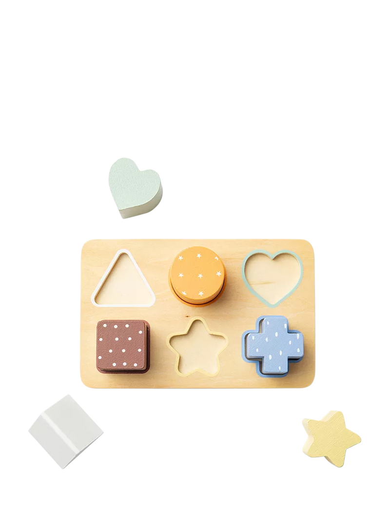 John Lewis wooden shape puzzle FSC-certified - British product