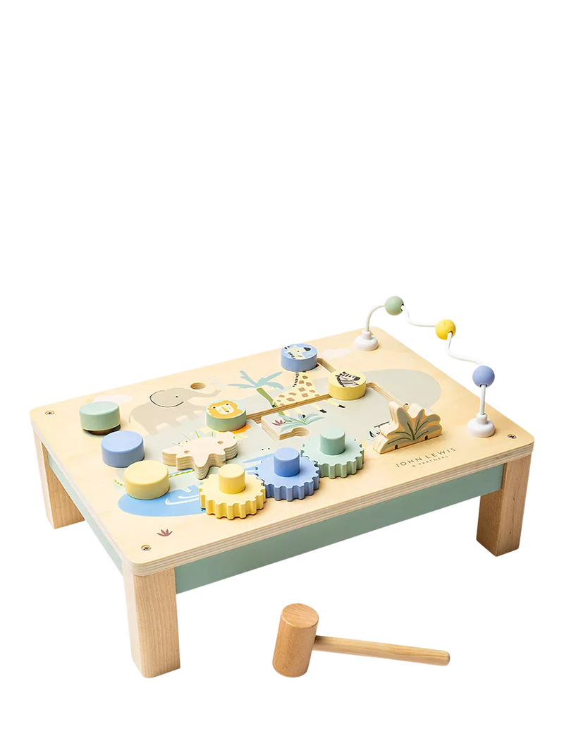 John Lewis wooden activity bench for toddlers, UK version