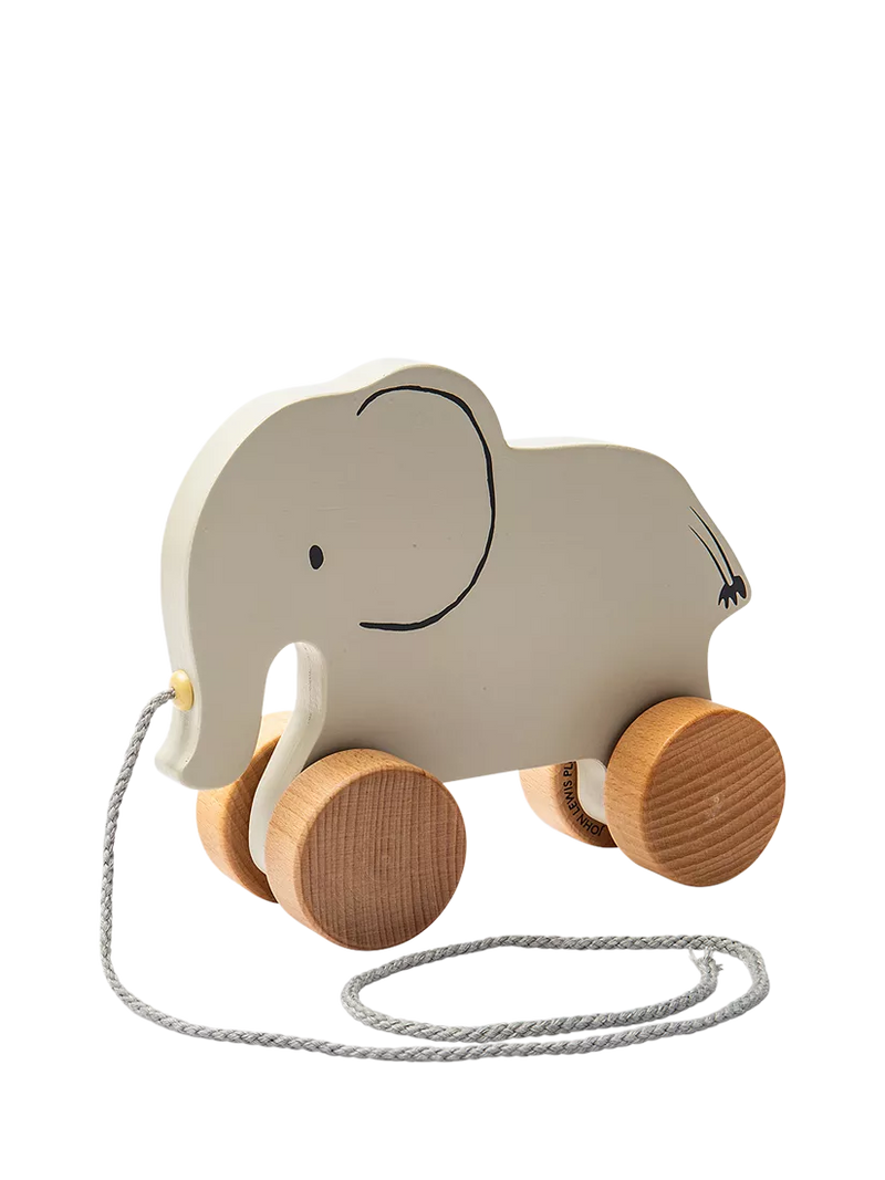 John Lewis wooden pull-along elephant toy - British product