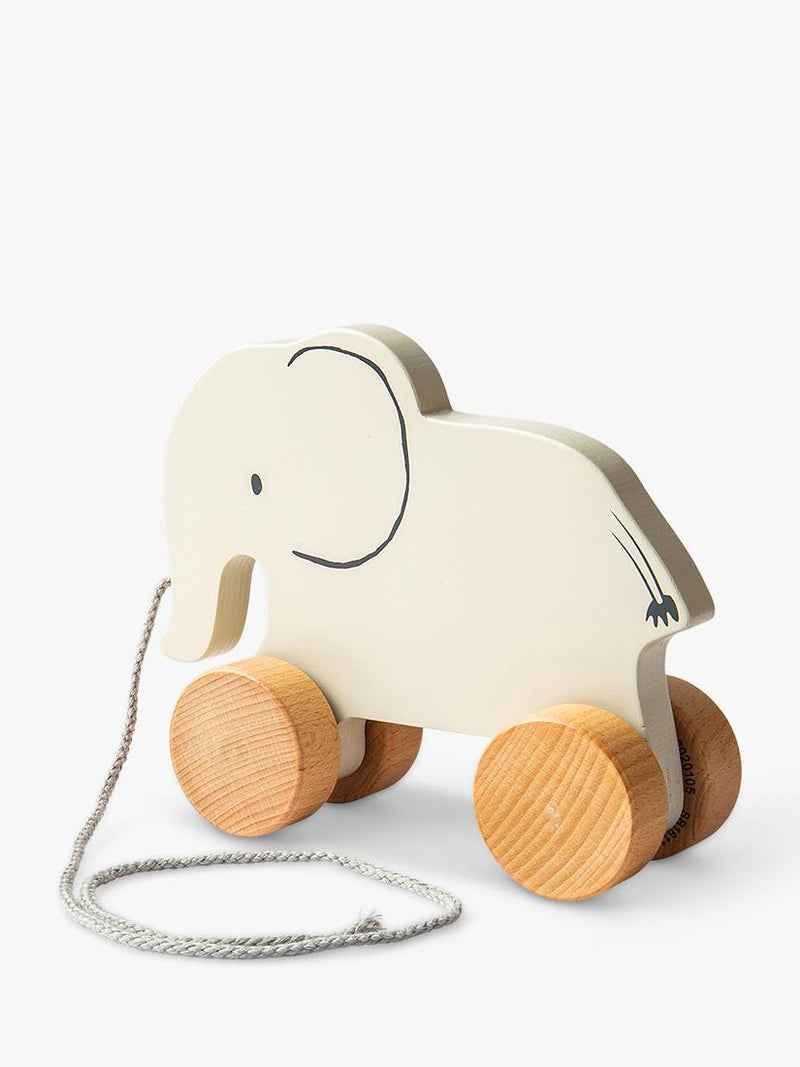 John Lewis wooden pull-along elephant toy - British product