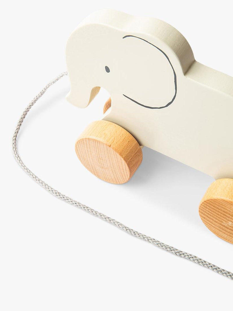 John Lewis wooden pull-along elephant toy - British product