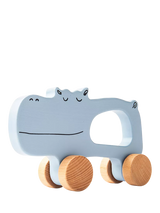 John Lewis John Lewis Wooden Push-Along Hippo Toy, FSC-Certified Beech Wood- Buy online at McGrocer