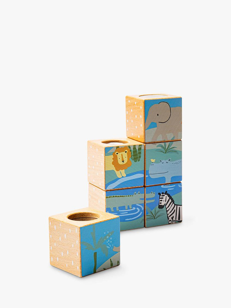 John Lewis FSC-certified wooden sensory cubes (British brand)