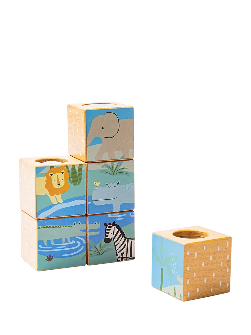John Lewis FSC-certified wooden sensory cubes (British brand)